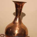 Red copper vase