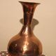 Red copper vase