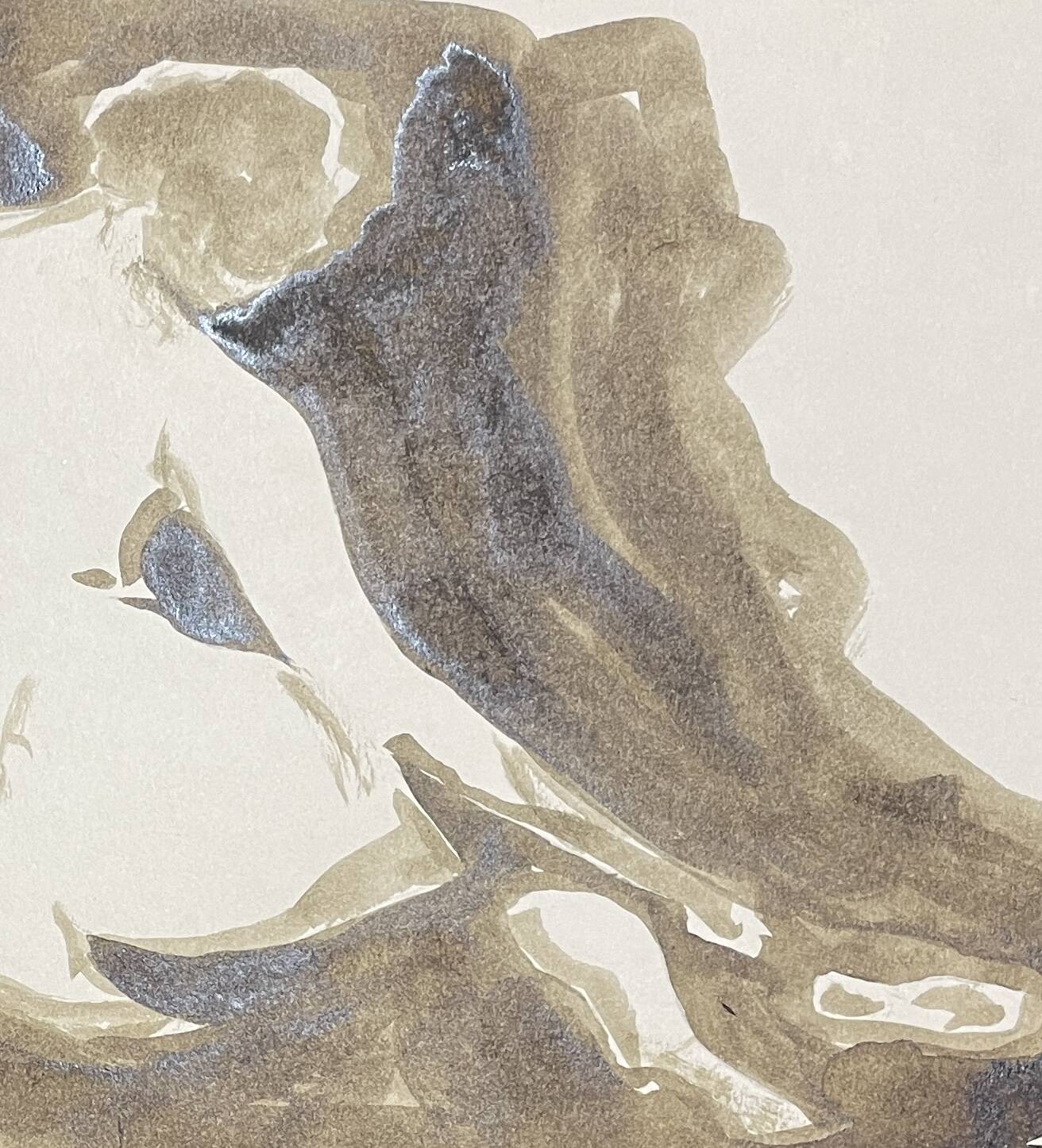 Painting signed in Chinese ink “female back”