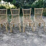 4 rattan chairs