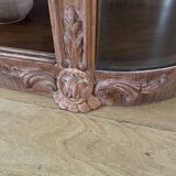 Walnut veneer display cabinet 1956