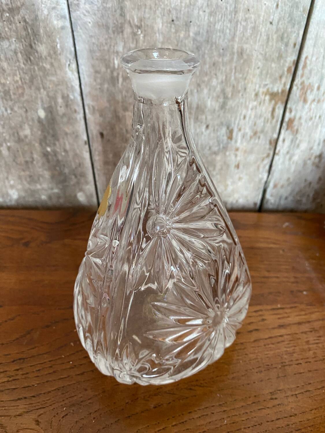 Antique Bavarian Crystal Liqueur Decanter Vintage Cut Crystal #B667