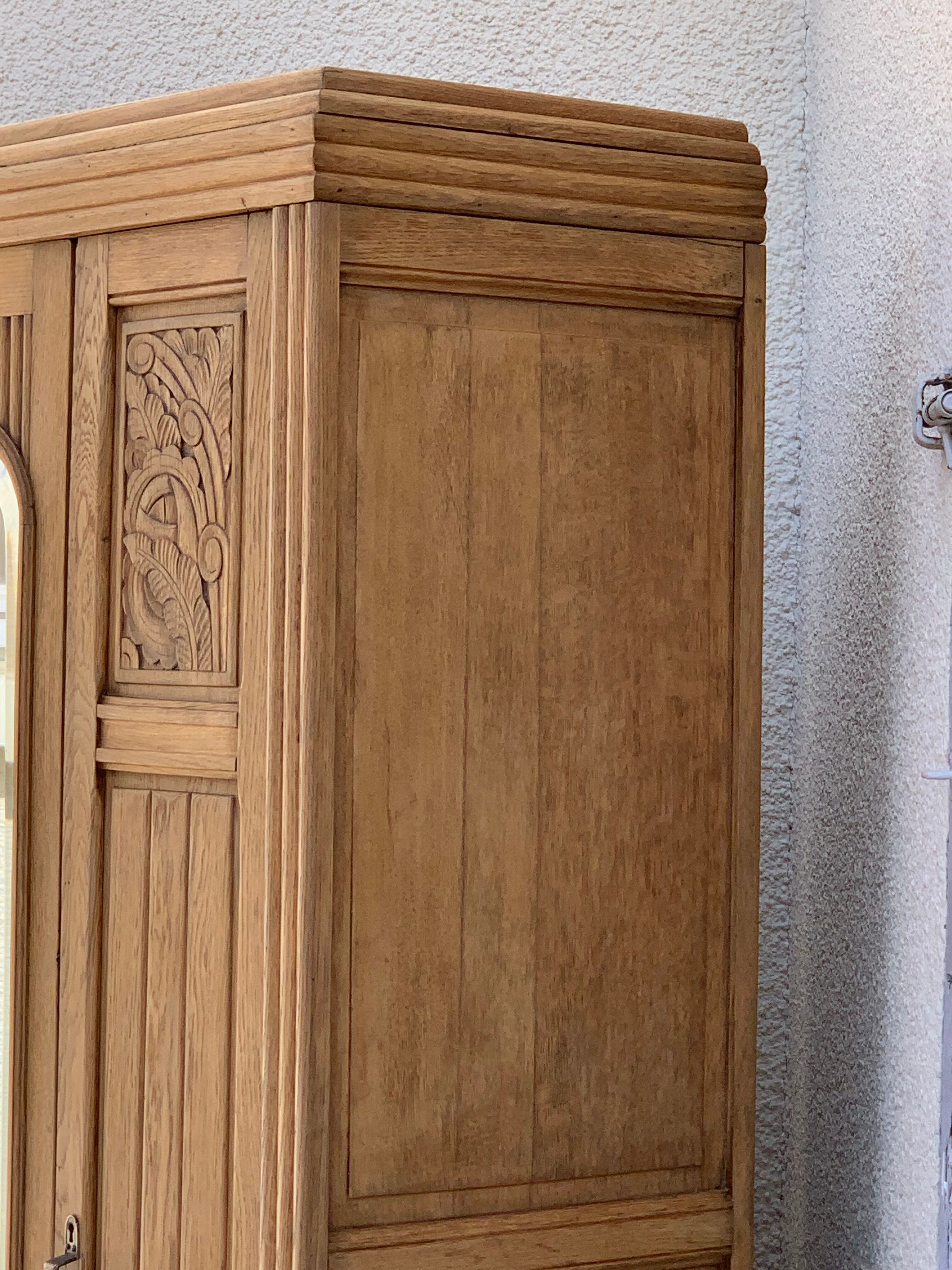 Parisian wardrobe raw wood 1920