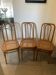 Set of three caned chairs by Jacob & Josef Kohn.