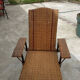 Old rattan armchair