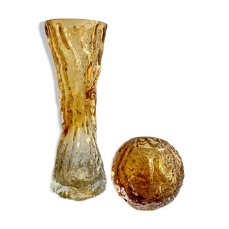 Ensemble de vases Oberglass, Autriche, années 1970