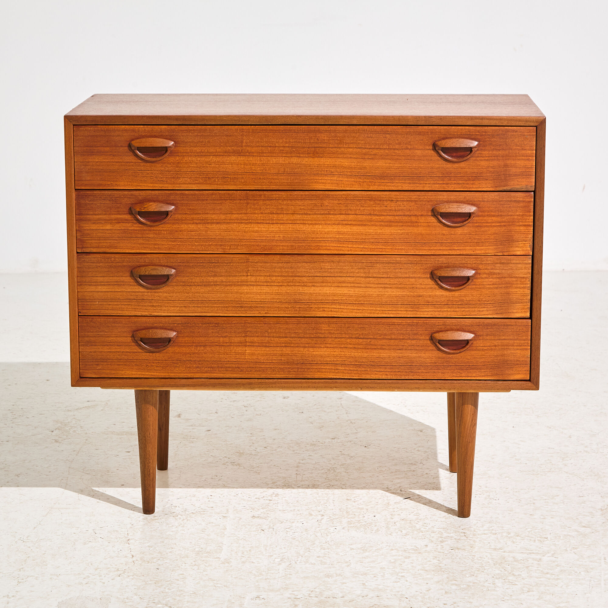Restored teak dresser by kai kristiansen for feldballes møbler