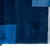 Hand knotted Scandinavian design rug by Veronica Seipel, signed. 194 x 146 cm (76 x 57 in)