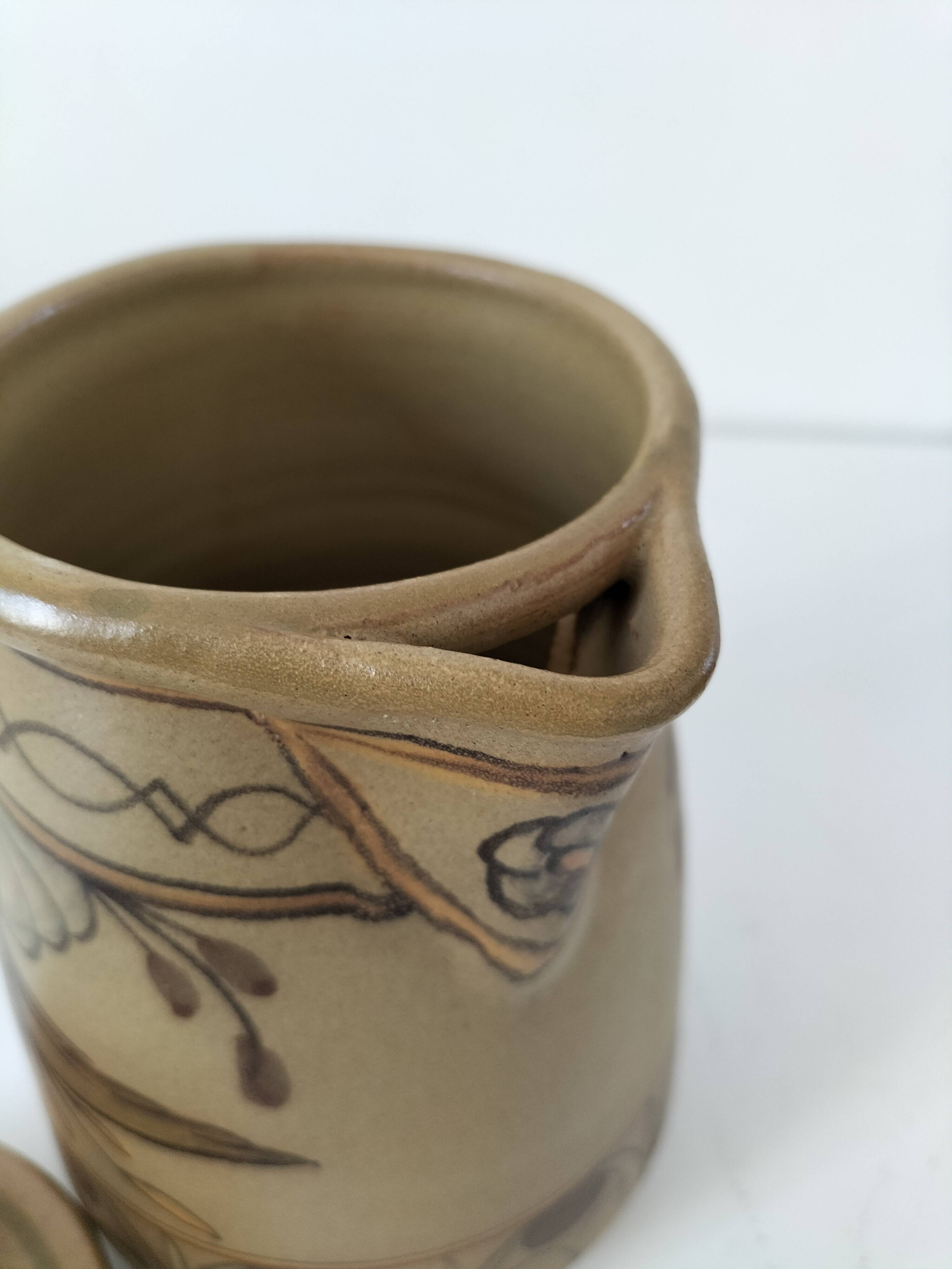 Signed Portuguese pottery jug