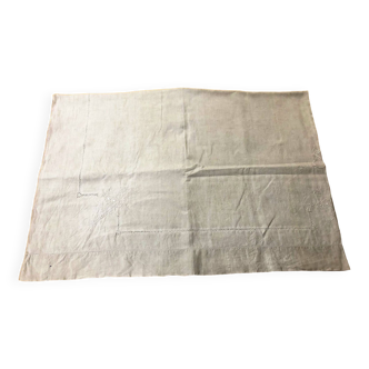 Drap ancien brodé