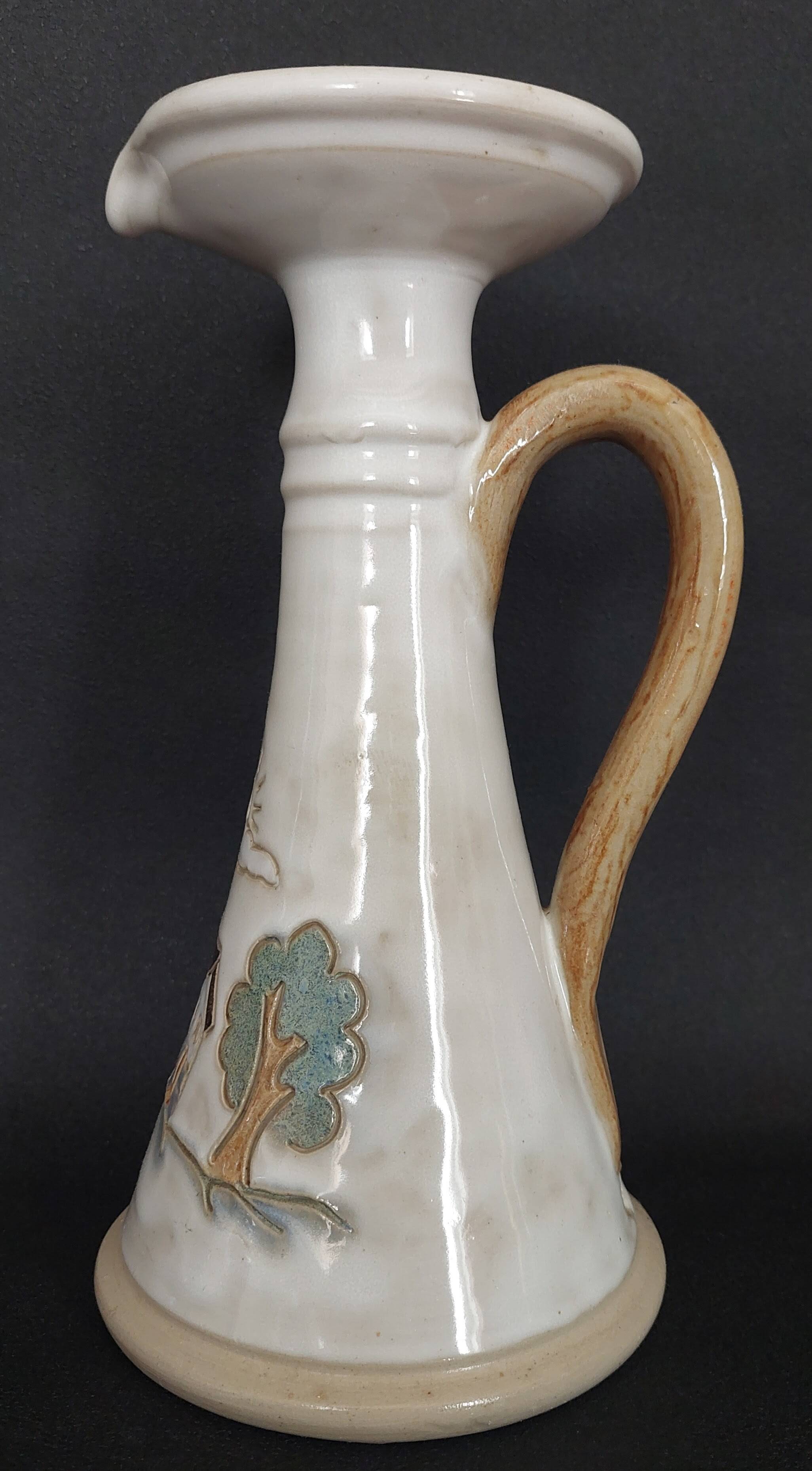 Bougeoir à main vintage poterie Lardinois