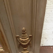 Louis XVI style Trumeau in patinated and gilded wood