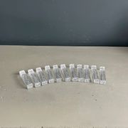 11 moulded glass knife rests - Ref 1167