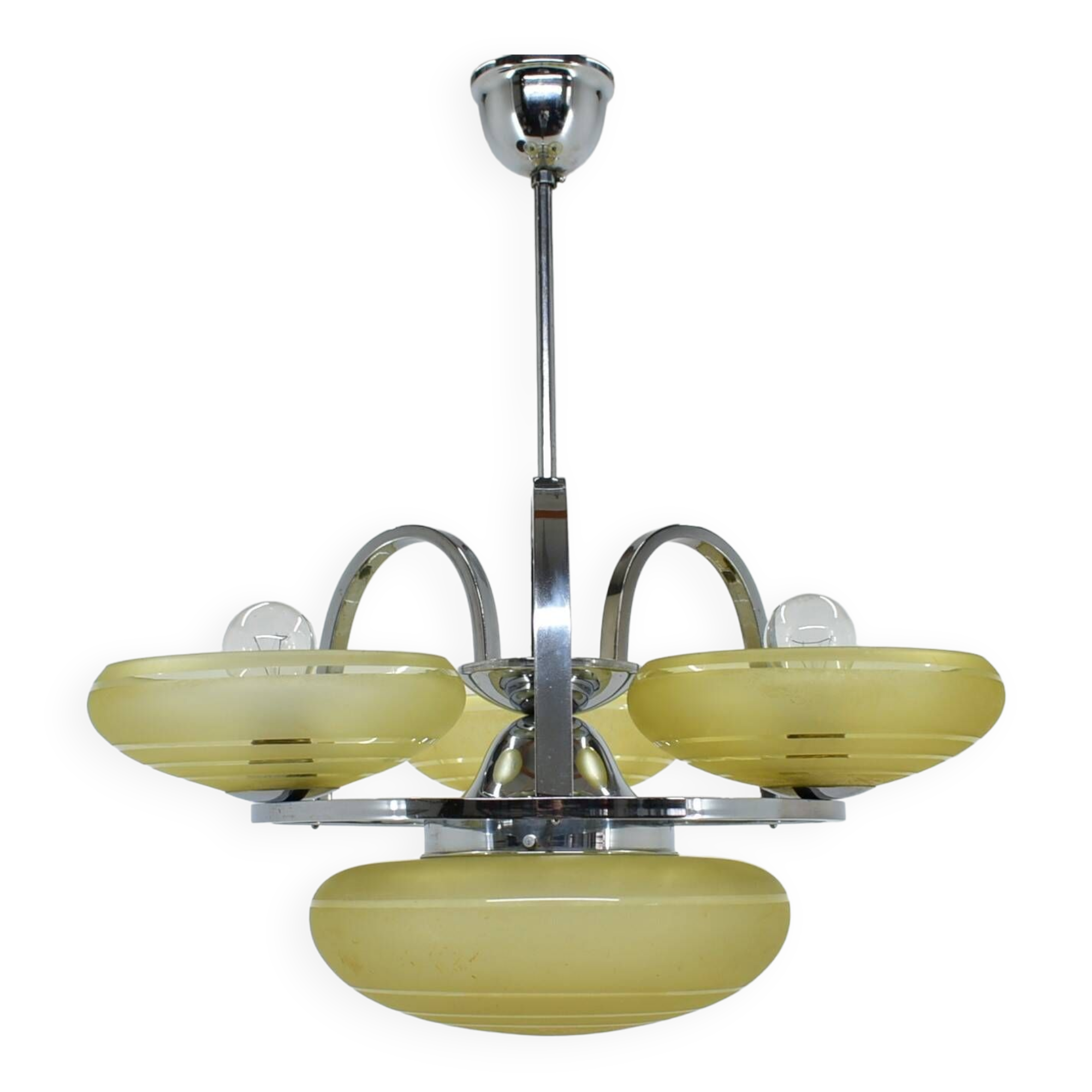 Art Deco Chandelier, Czechoslovakia , 1930s