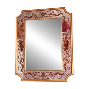 Miroir en verre eglomisé