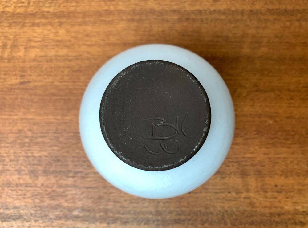 Mid-century German studio pottery vase by BKW Böttger Keramik Wandsbek, 1960s.