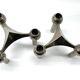 Pair of Nagel modular candlesticks – German Space Age design – Metal