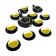 Tea set of Villeroy and Boch, Biarritz model, black and yellow