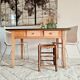 Old farm trade table 4 drawers