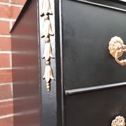 Black gold chest of drawers vintage furniture