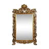 rocaille style wooden mirror golden period XIXth