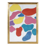 Framed ceramic artwork from the 1990s by Jan Snoeck, Netherlands.