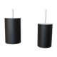 Pair of black metal scandinavian hanging lamps Poulsen