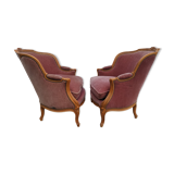Paire de bergeres Louis XV