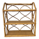 Étagère en rotin vintage