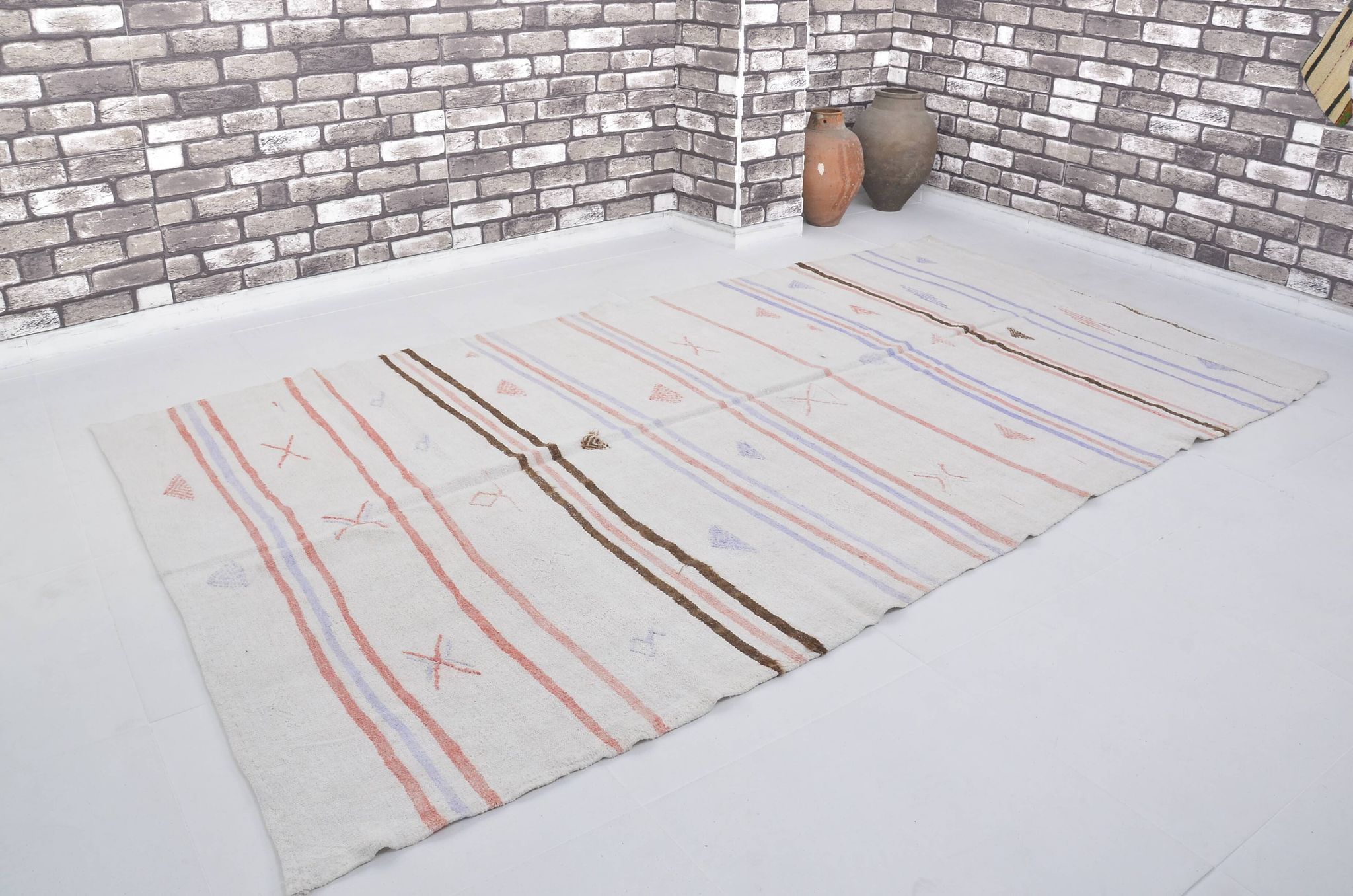 Tapis surdimensionné en chanvre anatolien sku 3673