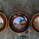 three miniature paintings