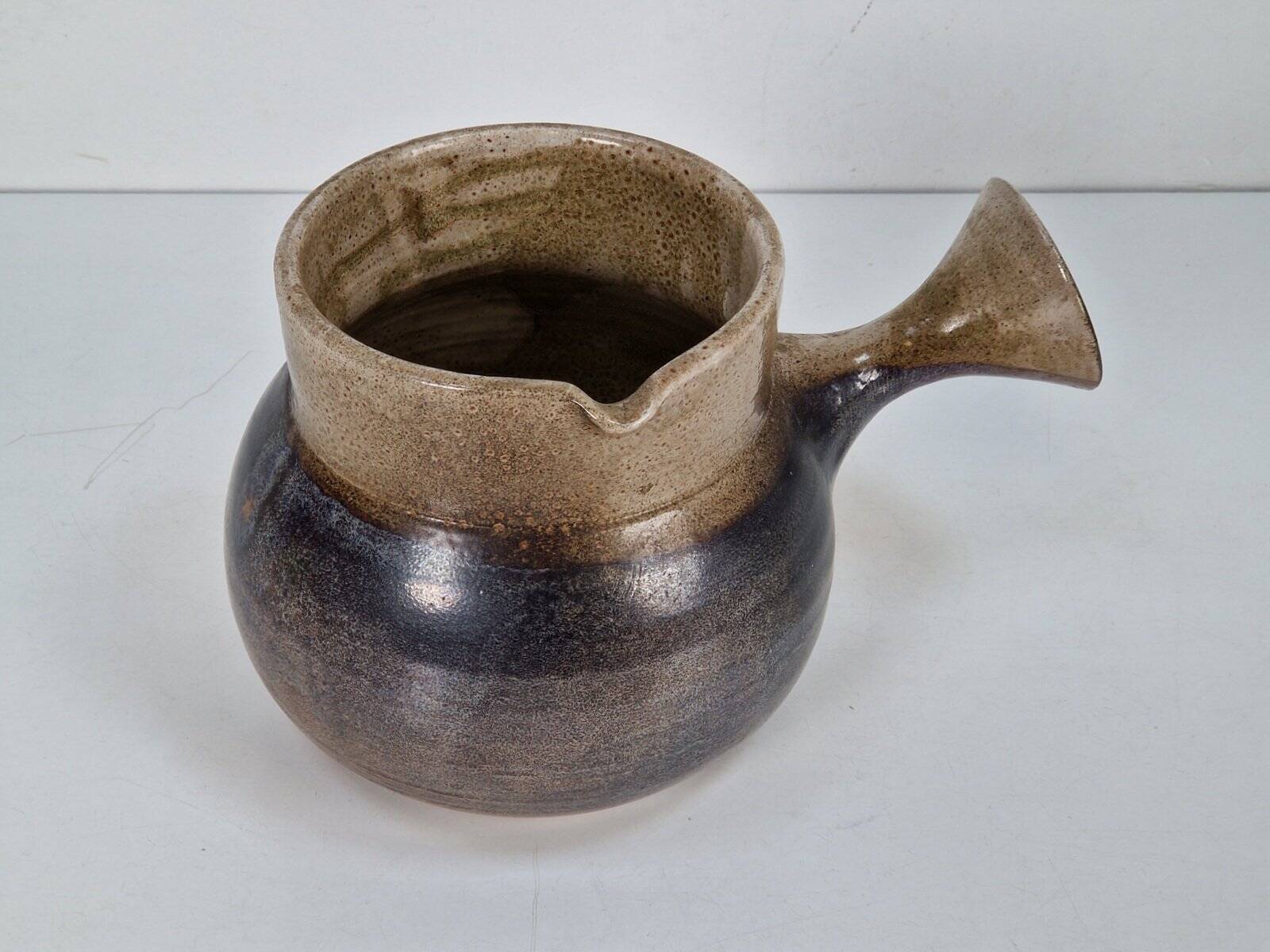 Vintage Glazed Sandstone Jug by Roland Zobel for Atelier Les Cycladen, ​​France, 1970s