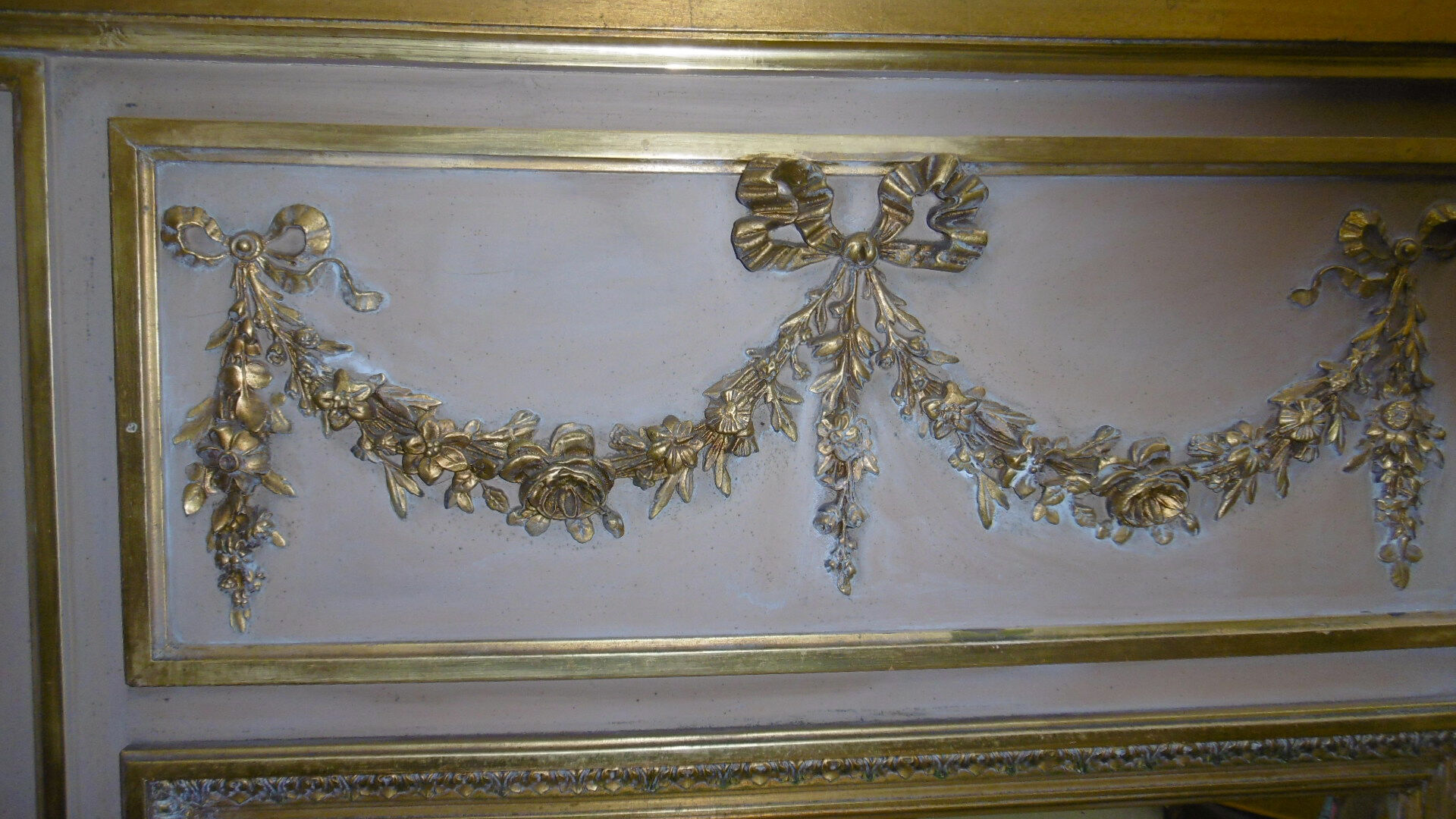 Fireplace mirror Louis XVI style trumeau 103x149cm