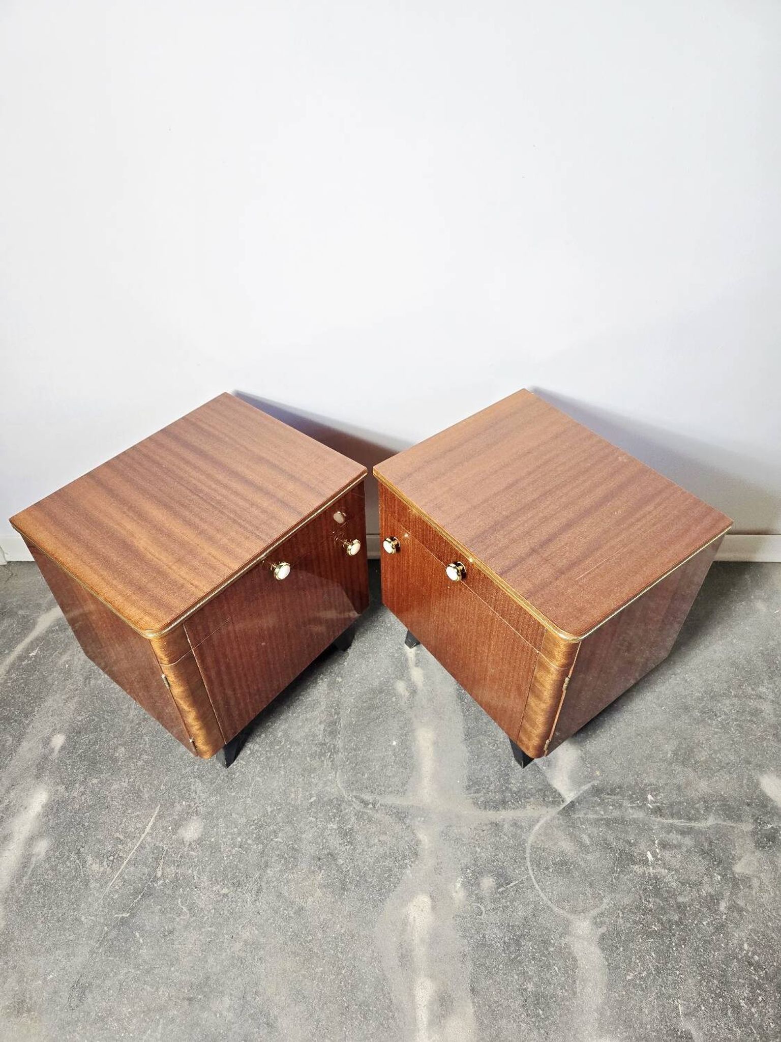 70s Mid Century Nightstand 1 of 2