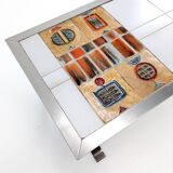 Table basse en carreaux de céramique de Jean Gregorieff pour Roche Bobois, années 1970