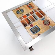 Ceramic tile coffee table by Jean Gregorieff for Roche Bobois 1970s