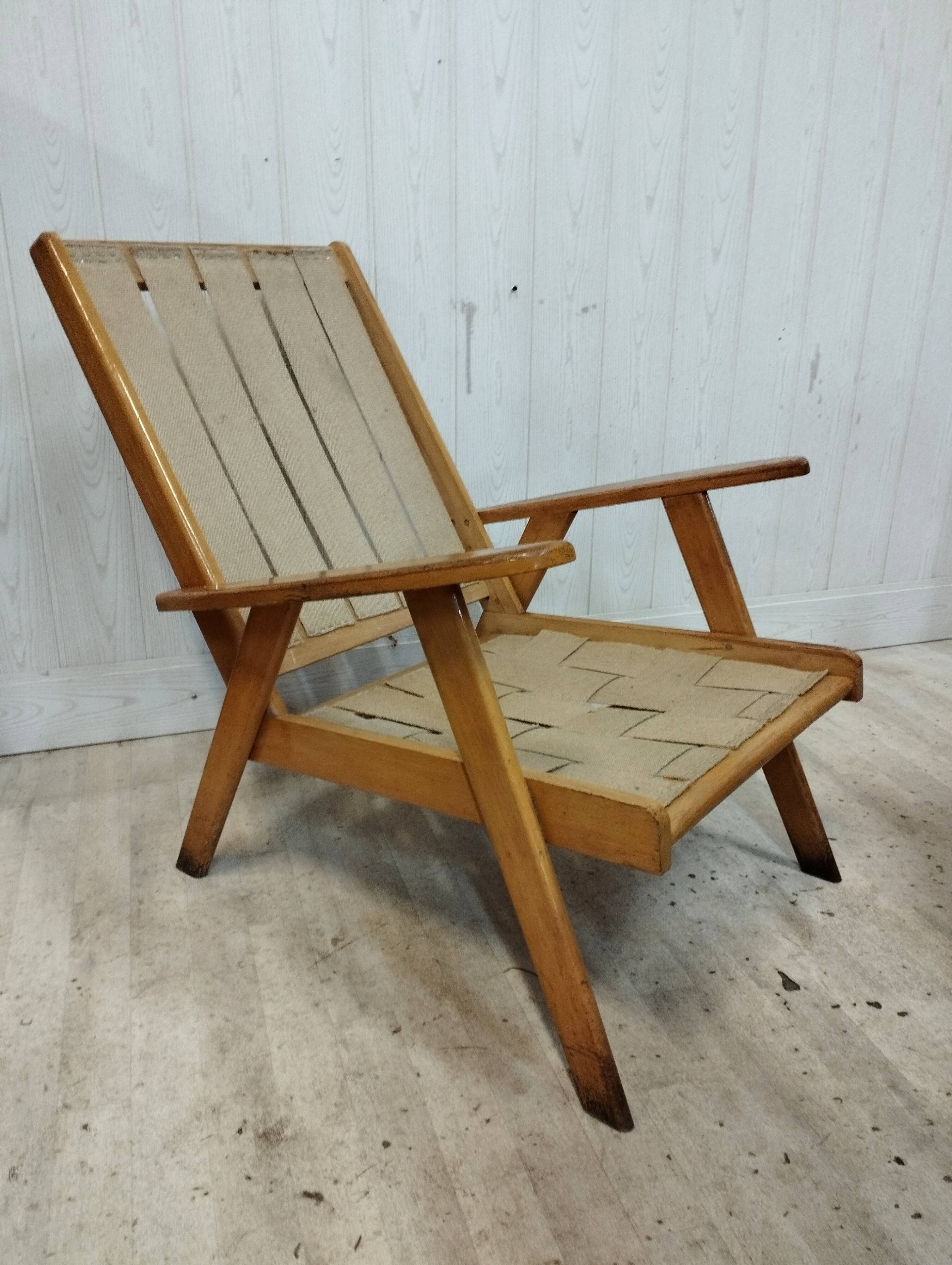 Vintage armchair compass feet