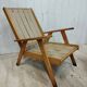 Fauteuil vintage pieds compas