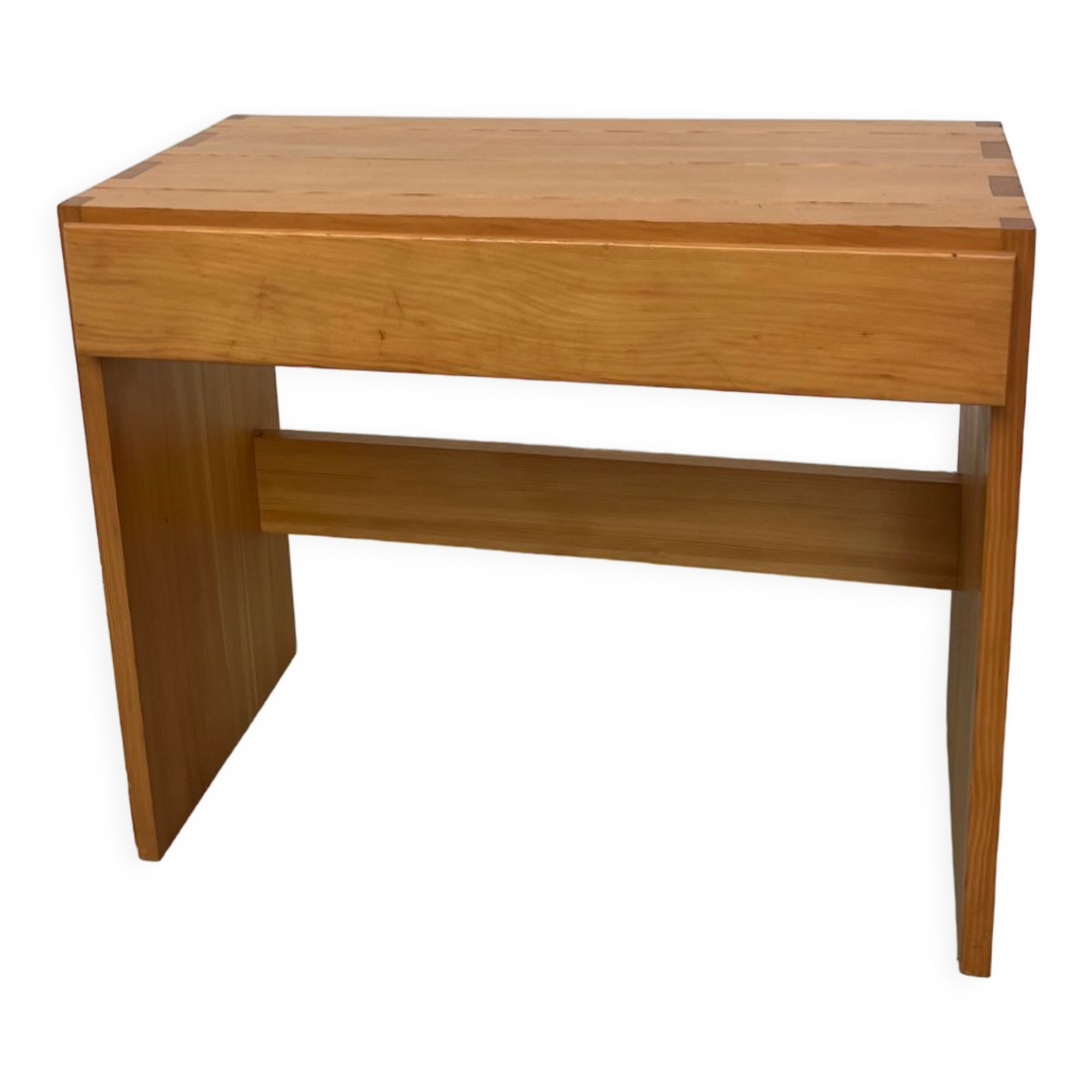 Bureau de Roland Haeusler pour Maison Regain, en pin Circa 1970