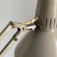 Lampe vintage 1970 d'architecte Ledu gris perle bureau - 80cm