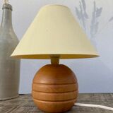 Wooden ball lamp 80s