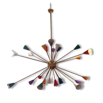 Chandelier in the style of Italian creations of the 50s