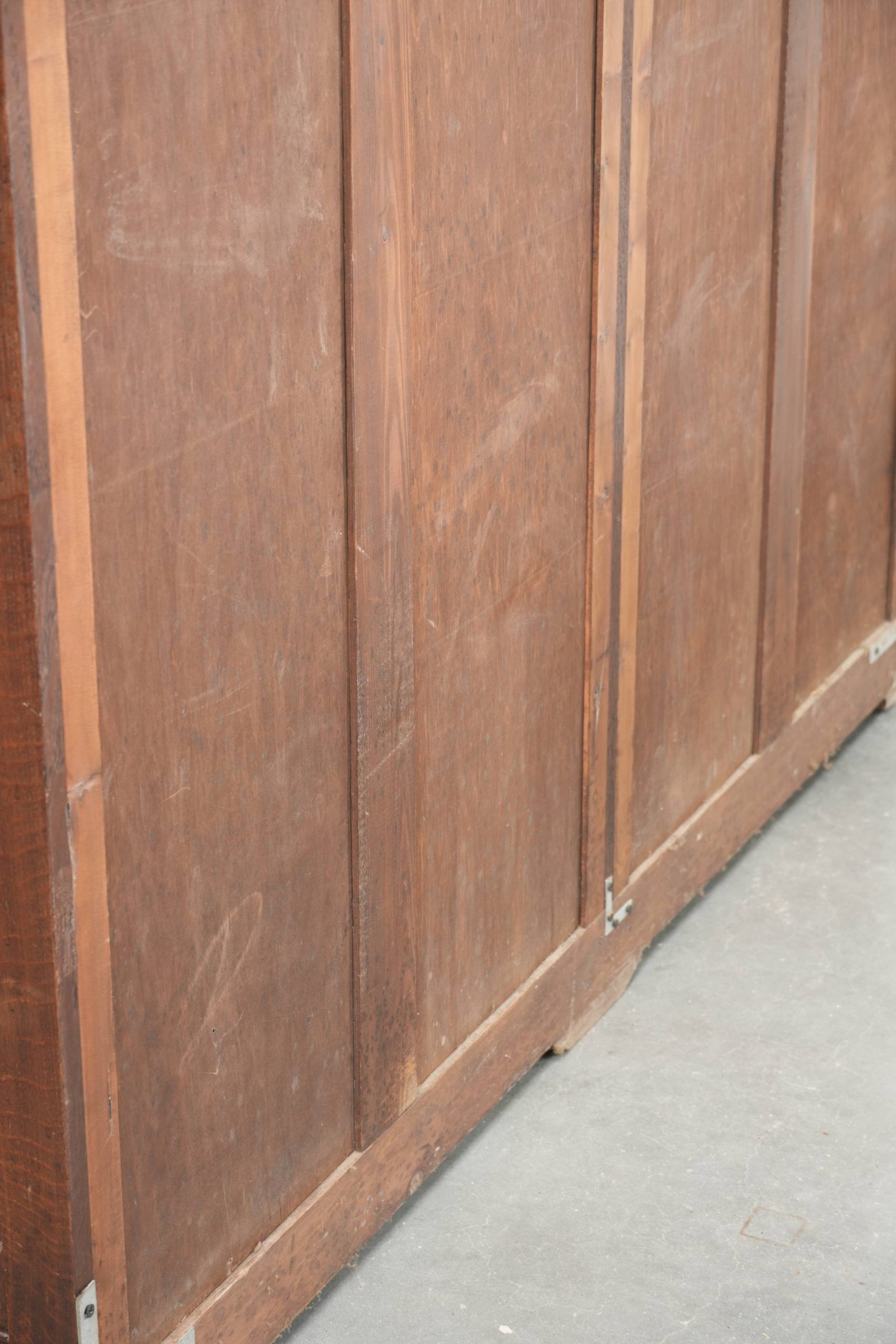 Elegant antique Dutch oak bookcase from the early 20th century