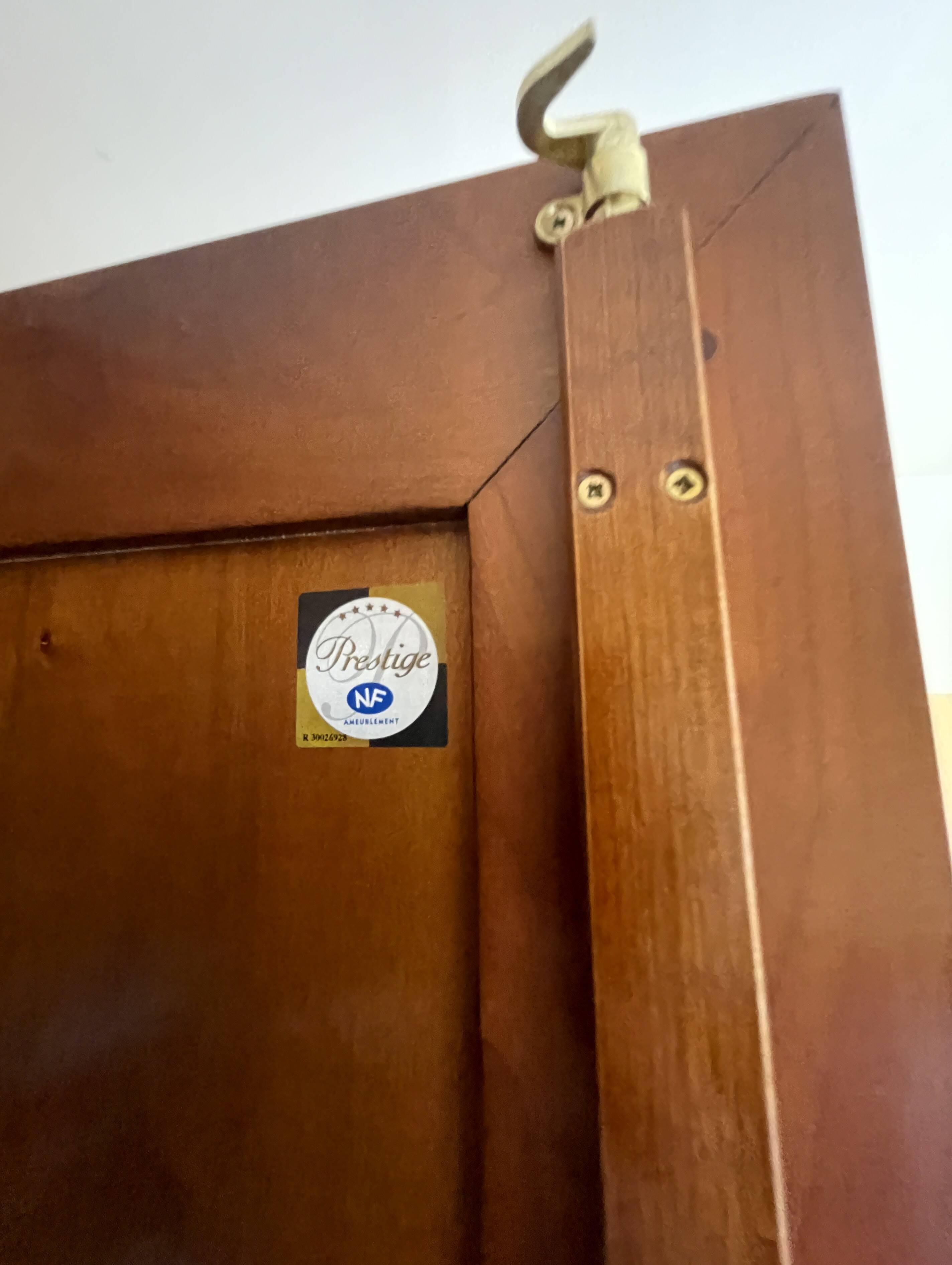 2-door wardrobe in solid cherry wood – Atelier Bonsecours