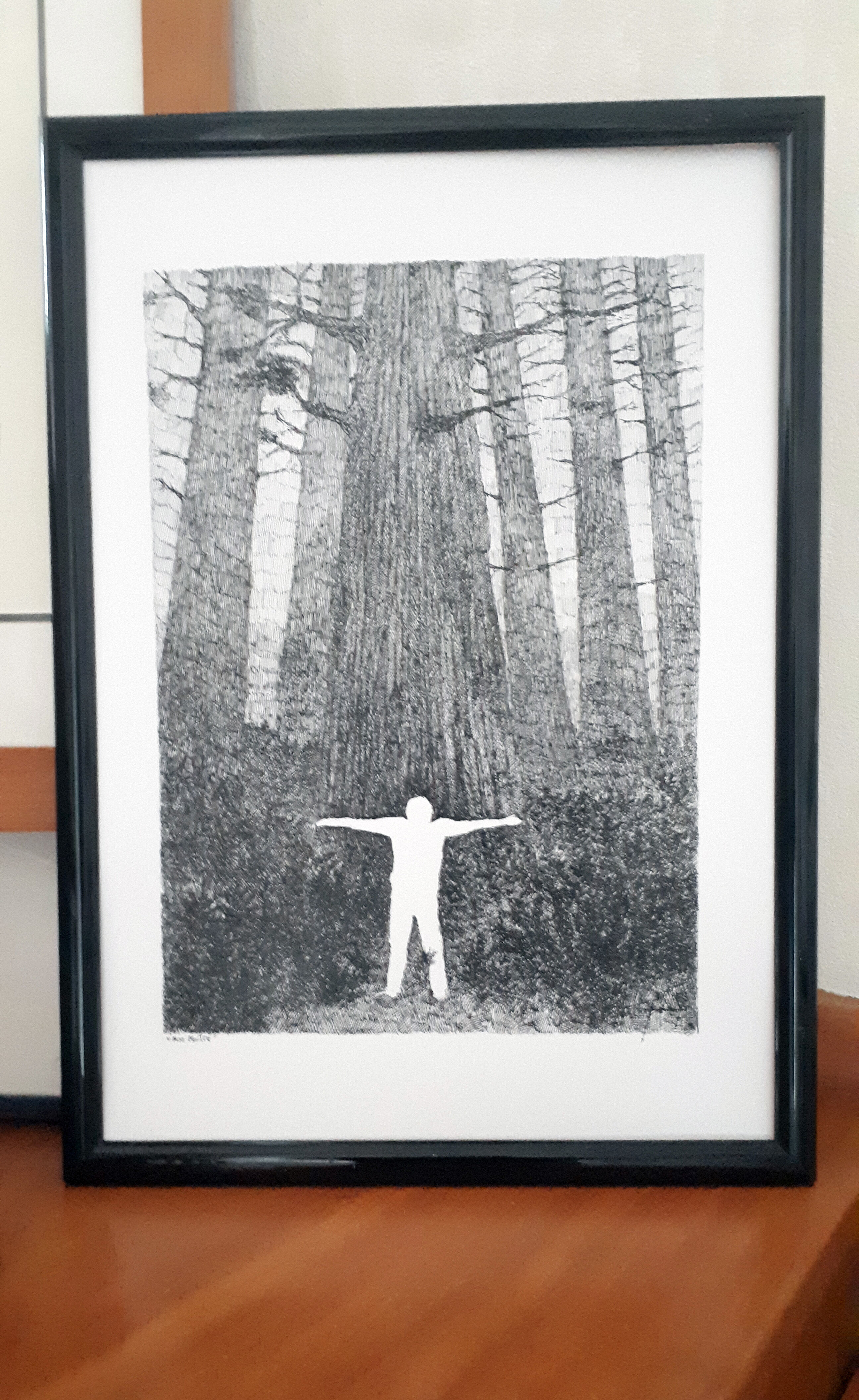 " mon maître" encre de chine sur papier