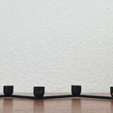 Mid-century Danish minimalist metal candlestick from the 1960s.