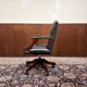 Fauteuil président Chesterfield noir anglais