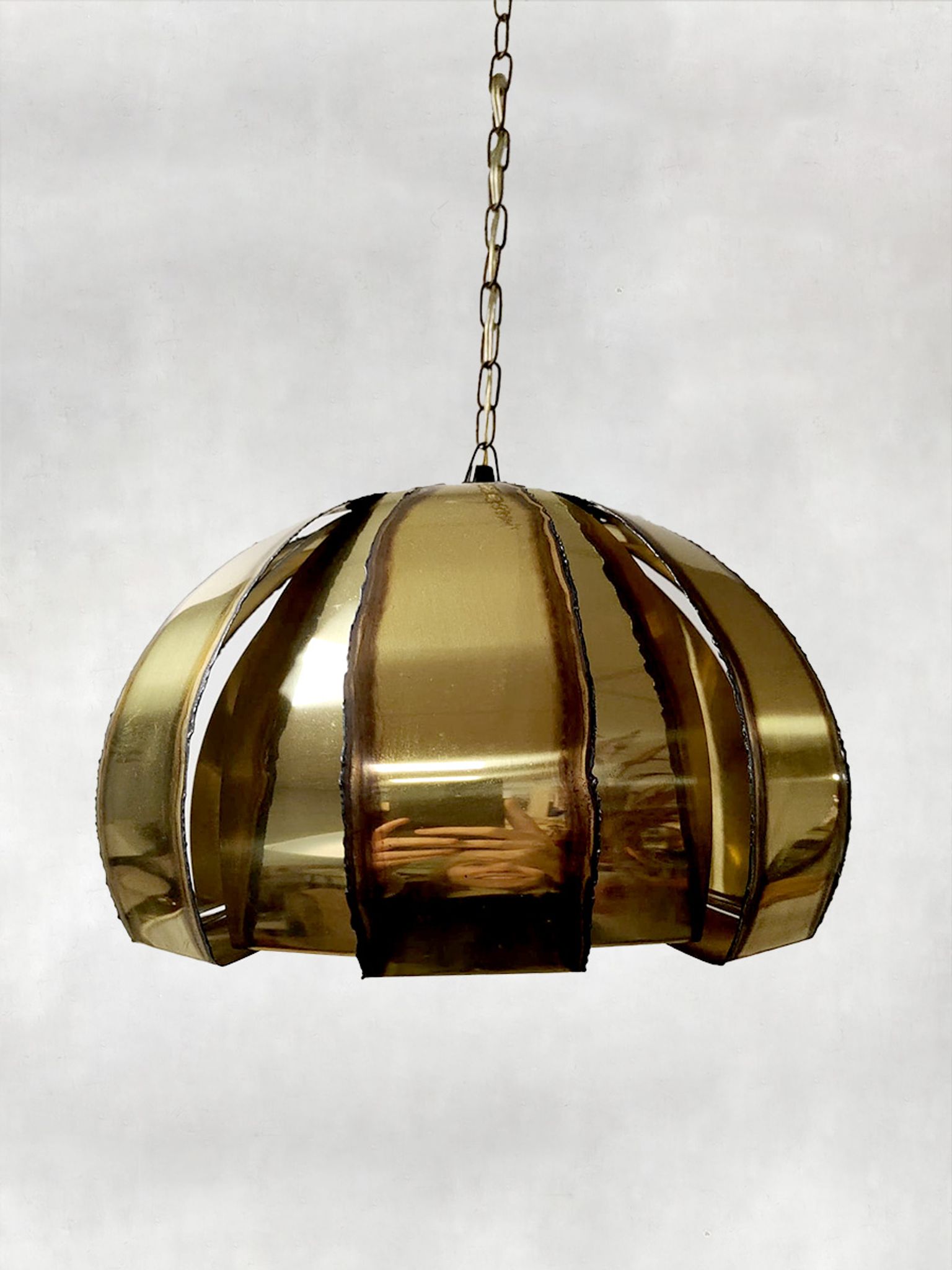 Suspension vintage en laiton danois