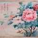 Antique white sideboard with floral motifs (circa 1870)