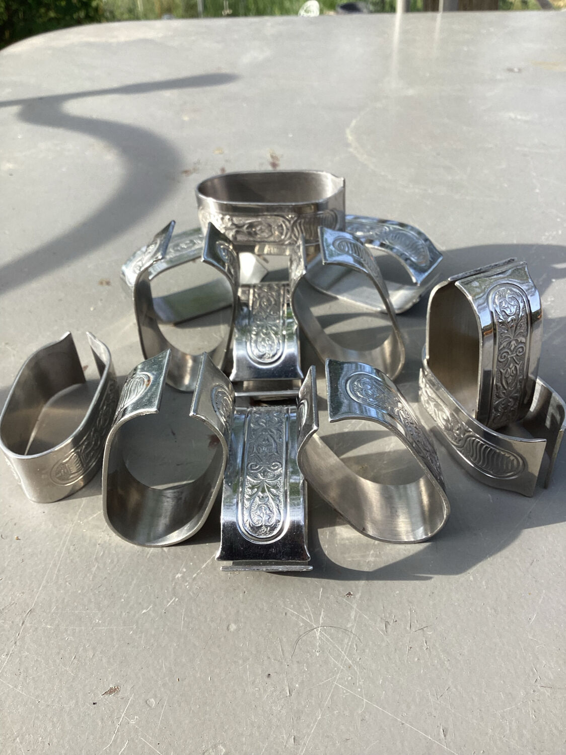12 napkin rings